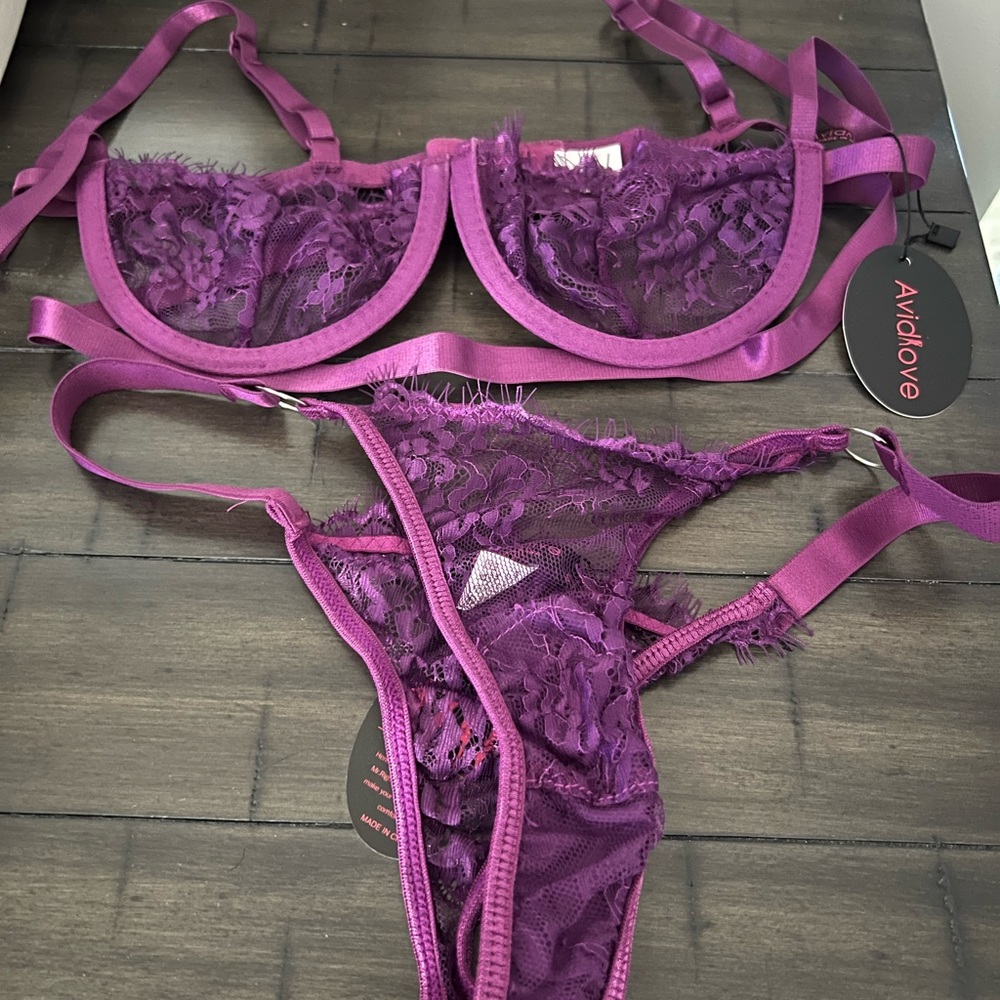 Purple Lingerie Set